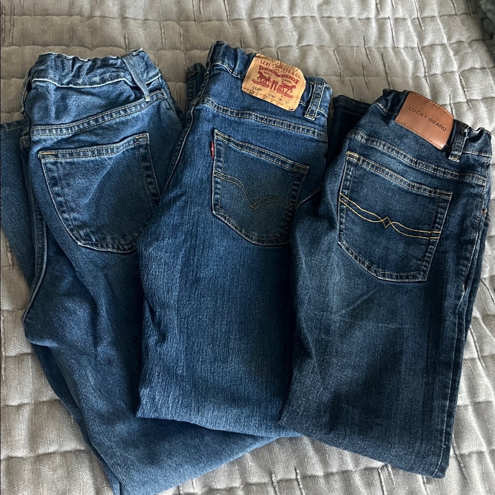 Lucky Brand Kids Levi Old Navy Boys Jeans Size 12 bundle